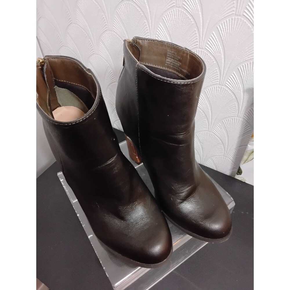 Shoedazzle Nanette Black bootie 4.5 Heel Size 8